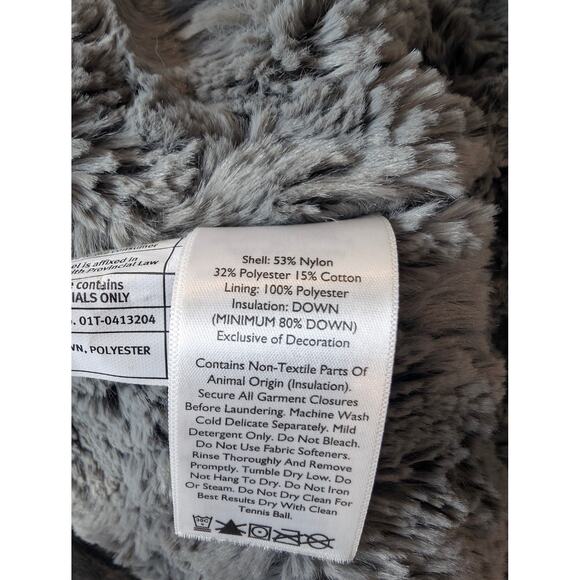 Eddie‎ Bauer longline puffer vest black medium excellent condition fleece-lined - Picture 5 of 6